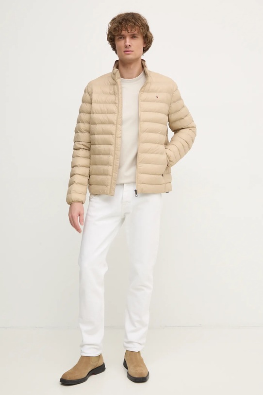 Pamučna majica Calvin Klein Jeans J30J327107 bež SS25