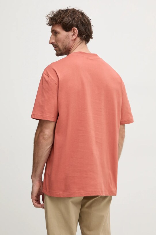 Одяг Бавовняна футболка Calvin Klein Jeans J30J327107 помаранчевий