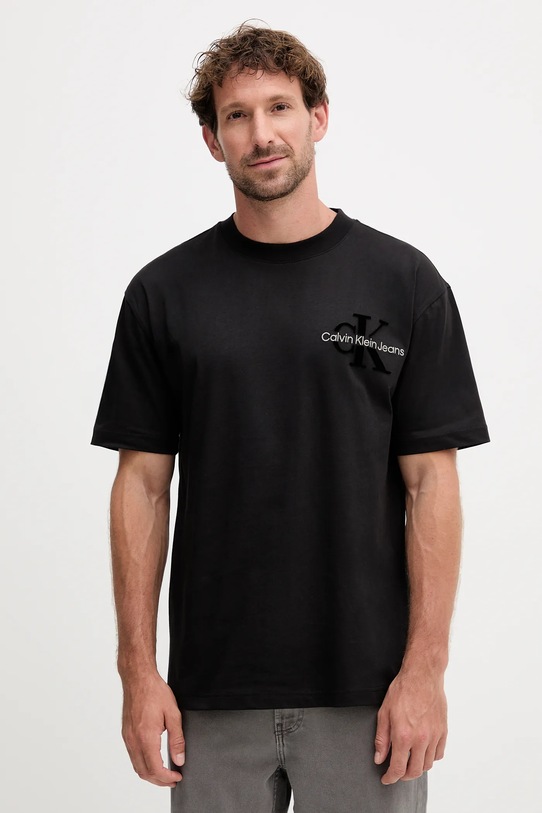 Calvin Klein Jeans t-shirt bawełniany nadruk czarny J30J327107