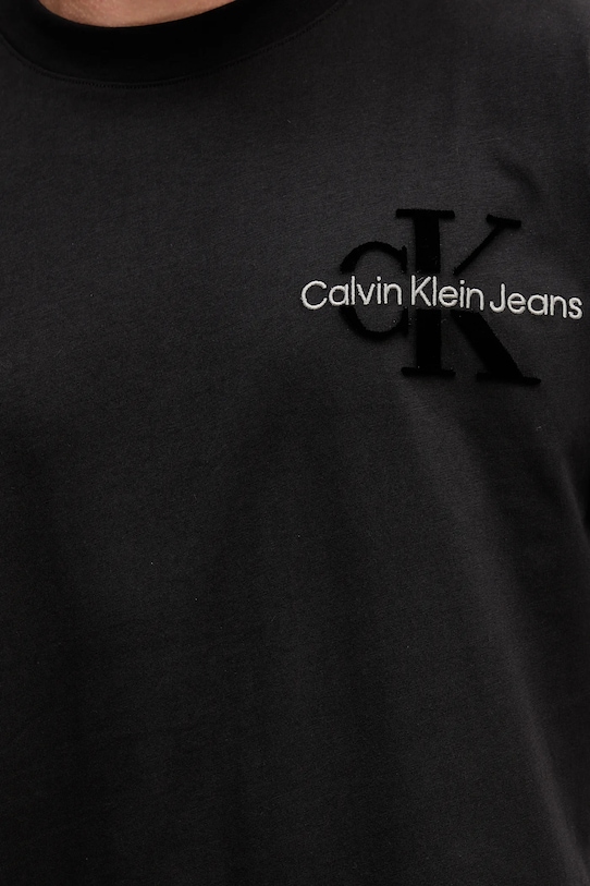 Bavlnené tričko Calvin Klein Jeans čierna J30J327107
