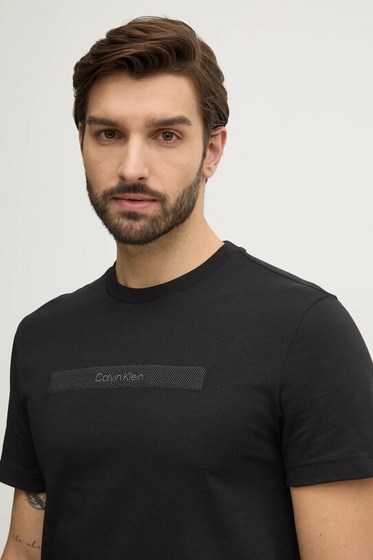 Хлопковая футболка Calvin Klein чёрный K10K113791
