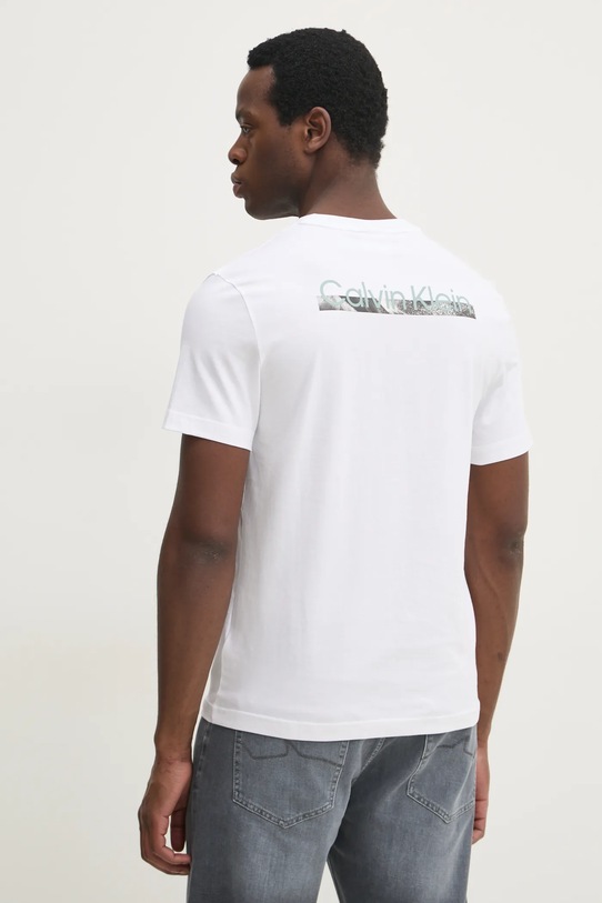 Odzież Calvin Klein t-shirt bawełniany K10K113799 biały