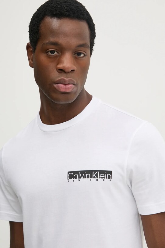 Oblečení Bavlněné tričko Calvin Klein K10K113800 bílá