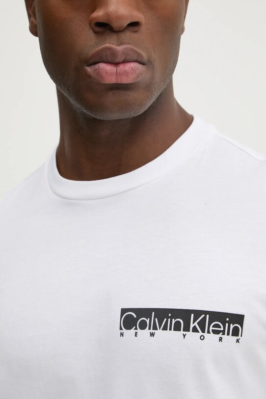 Bavlněné tričko Calvin Klein bílá K10K113800
