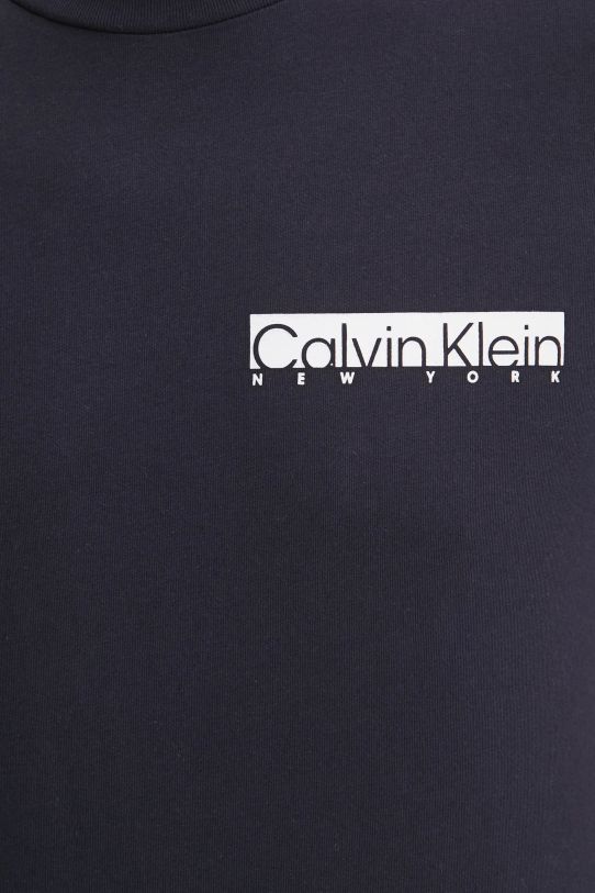 Calvin Klein t-shirt bawełniany K10K113800 granatowy