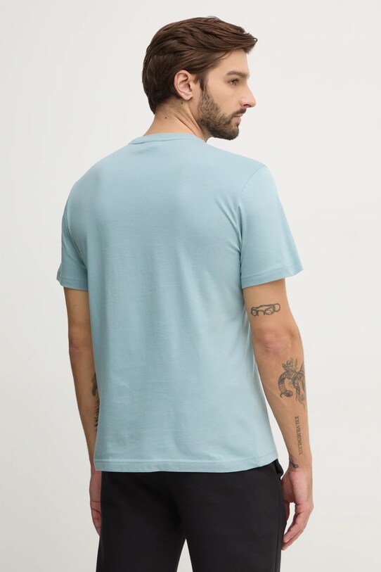 Odzież Calvin Klein t-shirt bawełniany K10K113800 turkusowy