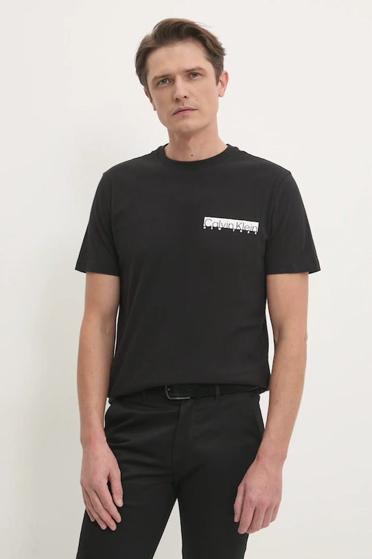 Бавовняна футболка Calvin Klein бавовна чорний K10K113800