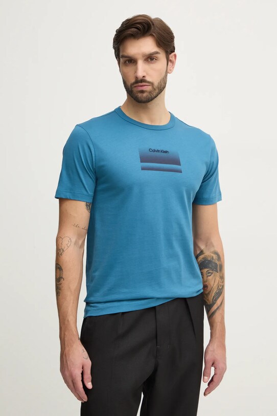 Одежда Футболка Calvin Klein K10K113803 бирюзовый