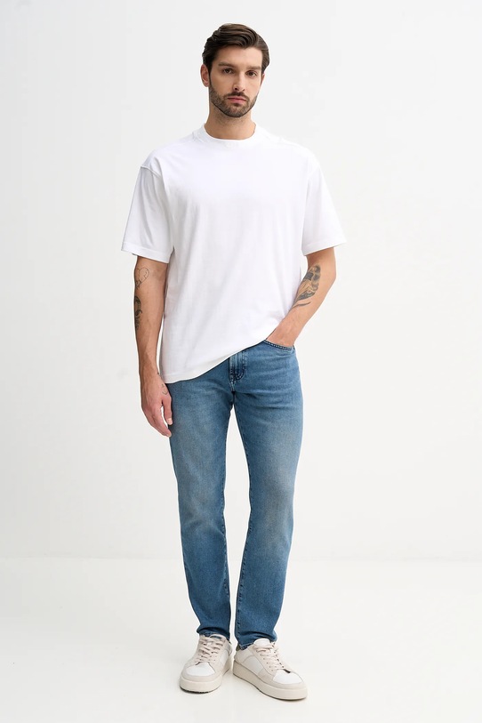 BOSS Orange t-shirt bawełniany 50521805 beżowy AW25