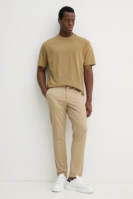 Bavlněné tričko BOSS Orange Te_Dye_ 50521805 zelená AW25