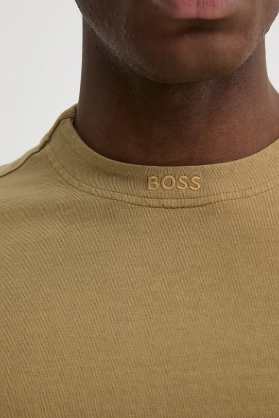 Bavlněné tričko BOSS Orange Te_Dye_ 50521805 zelená