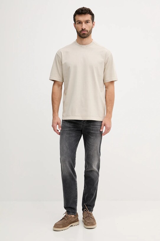 BOSS Orange tricou din bumbac 50521805 bej SS25