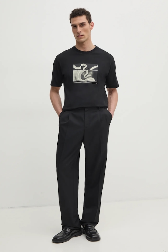 BOSS Orange t-shirt bawełniany 50534919 czarny SS25