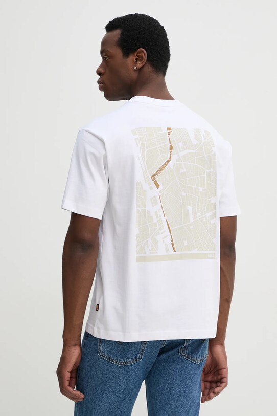 Odzież BOSS Orange t-shirt bawełniany 50534925 biały