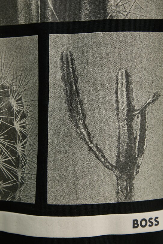 Βαμβακερό μπλουζάκι BOSS Orange 50534925