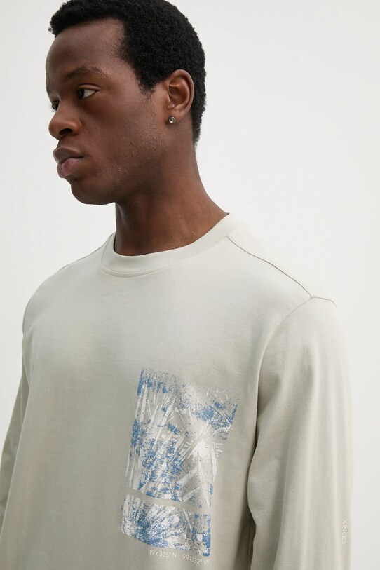 BOSS Orange longsleeve din bumbac bej 50534926