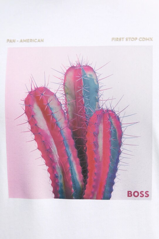 BOSS Orange tricou din bumbac 50535079 alb