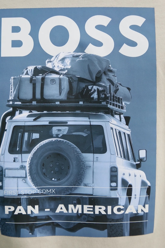 BOSS Orange tricou din bumbac 50535079 bej