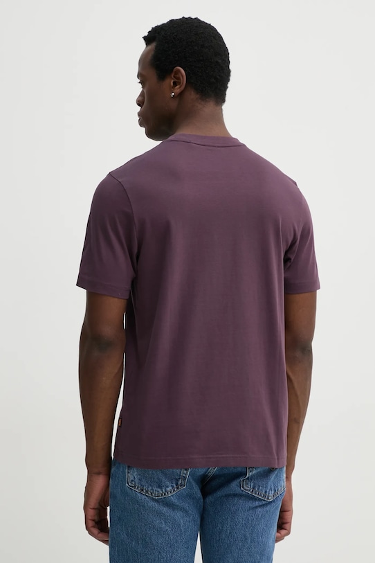 Îmbrăcăminte BOSS Orange tricou din bumbac 50535079 violet
