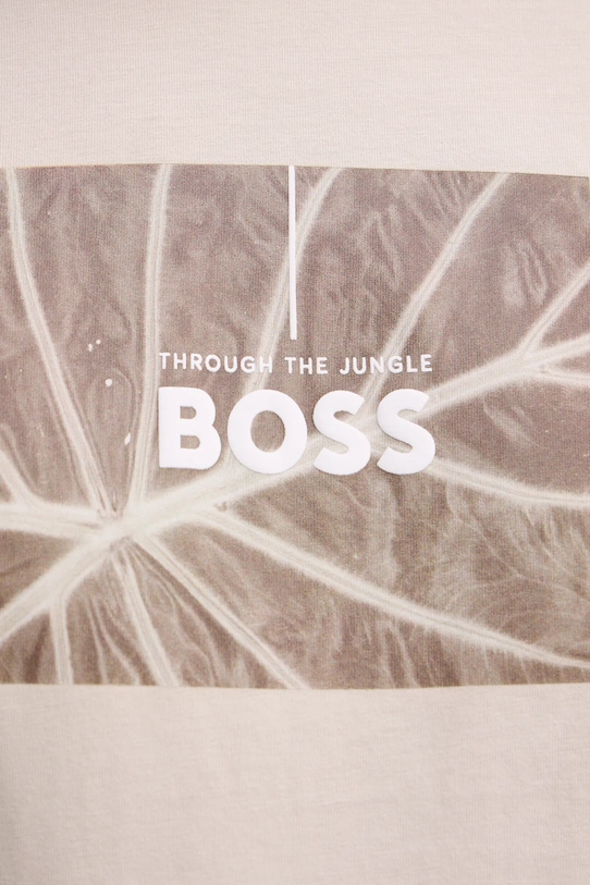 BOSS Orange t-shirt bawełniany 50535112 beżowy