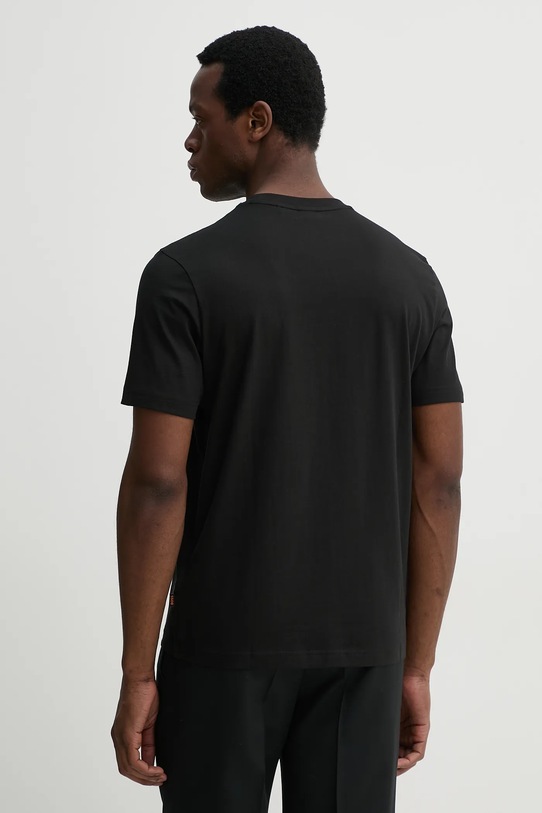 Ρούχα Βαμβακερό μπλουζάκι BOSS Orange 50535112 μαύρο