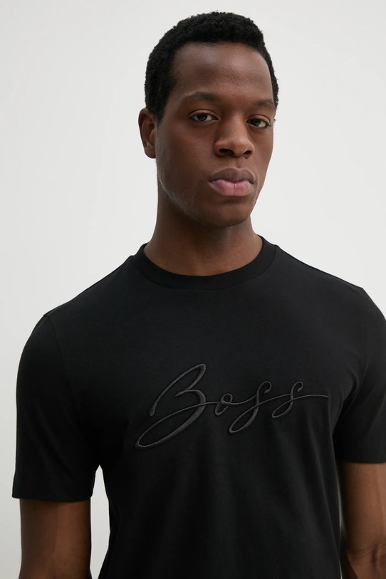 BOSS tricou din bumbac negru 50531309