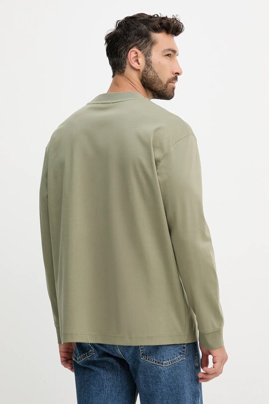 Odzież BOSS longsleeve bawełniany 50531331 zielony