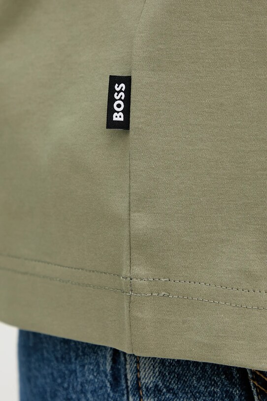 BOSS longsleeve bawełniany 50531331 zielony