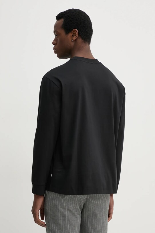 Odzież BOSS longsleeve bawełniany 50531331 czarny