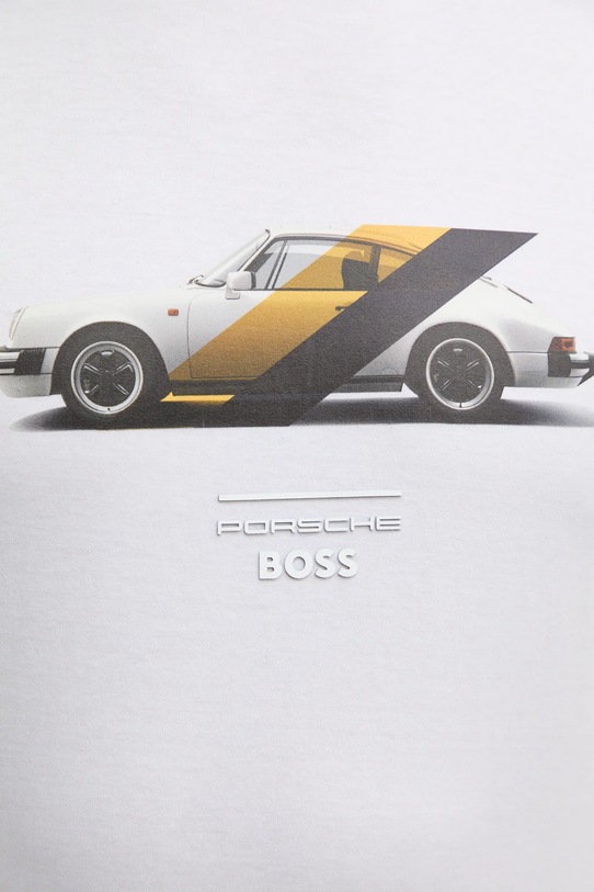 Bavlnené tričko BOSS 50531455 biela