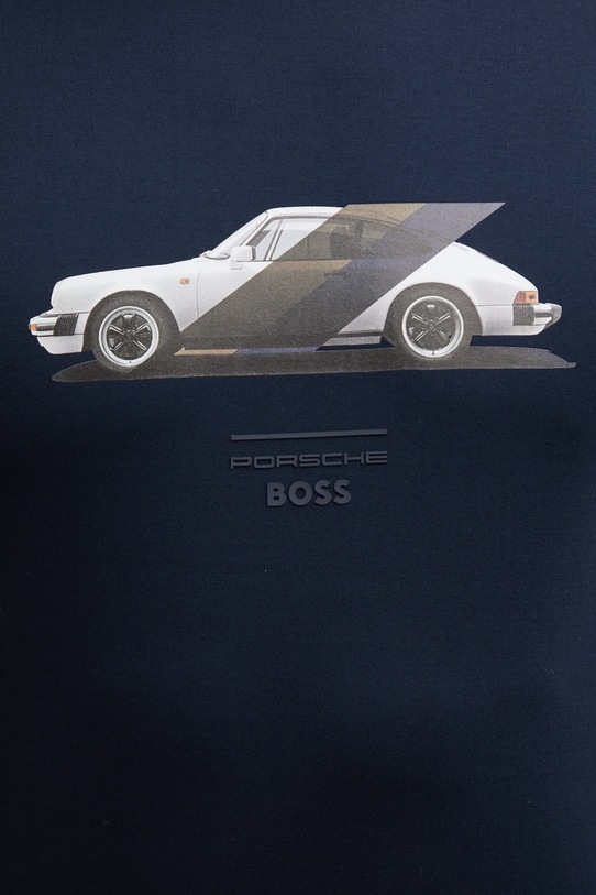 BOSS t-shirt bawełniany 50531455 granatowy