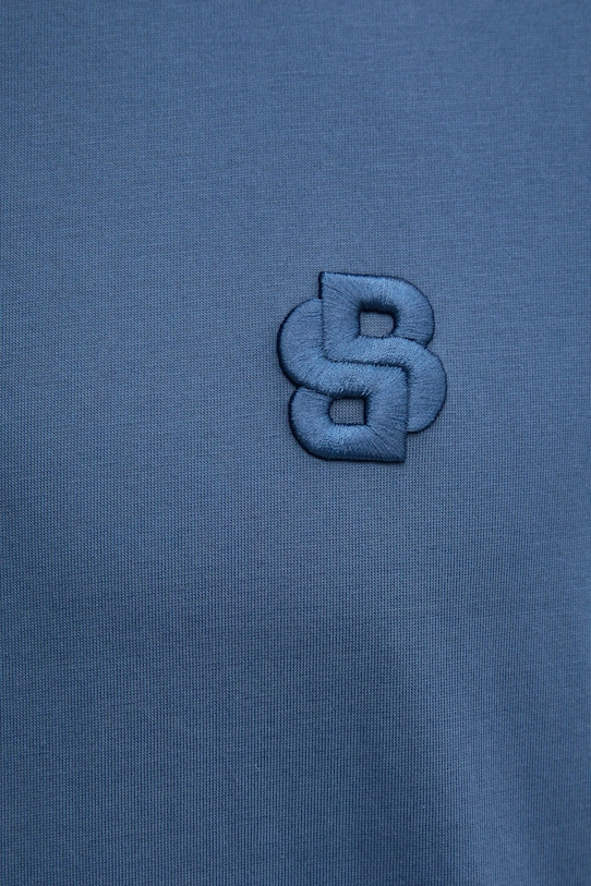 BOSS t-shirt bawełniany 50533343 niebieski