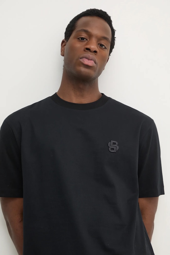BOSS t-shirt in cotone nero 50533343