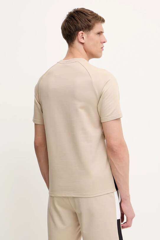 Oblečenie Bavlnené elegantné tričko BOSS 50535784 béžová