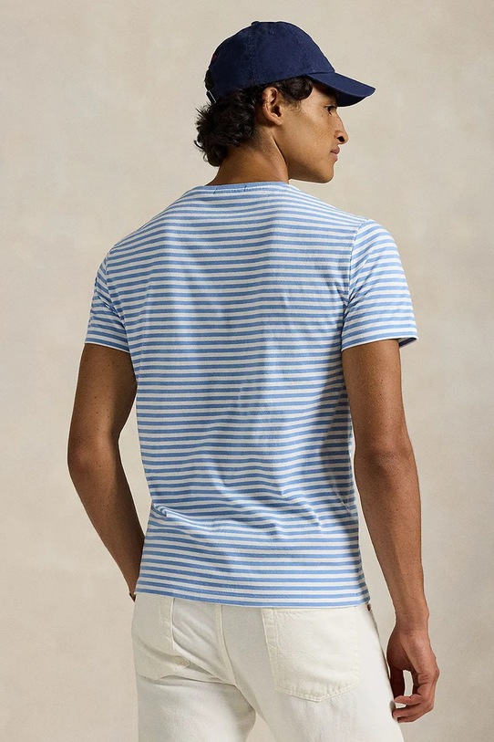 Polo Ralph Lauren t-shirt bawełniany 710956828 niebieski SS25