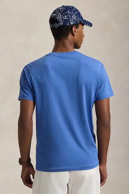 Polo Ralph Lauren pamut póló 710958193 kék SS25