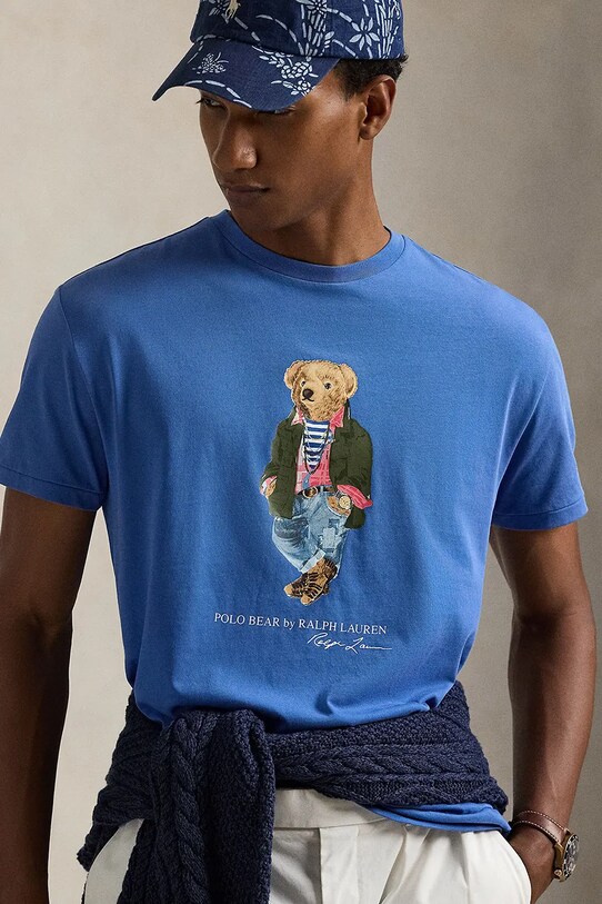 Polo Ralph Lauren t-shirt in cotone blu 710958193