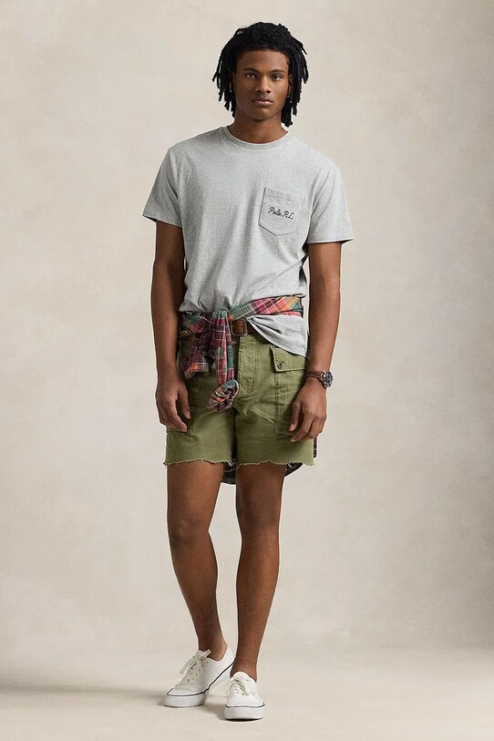 Одяг Бавовняна футболка Polo Ralph Lauren 710961125 сірий