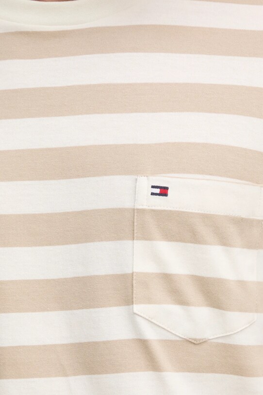 Tommy Hilfiger tricou din bumbac MW0MW37283 bej