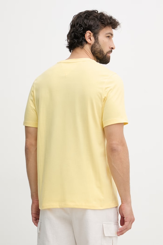 Ruházat Tommy Hilfiger t-shirt férfi pamut MW0MW37283 sárga