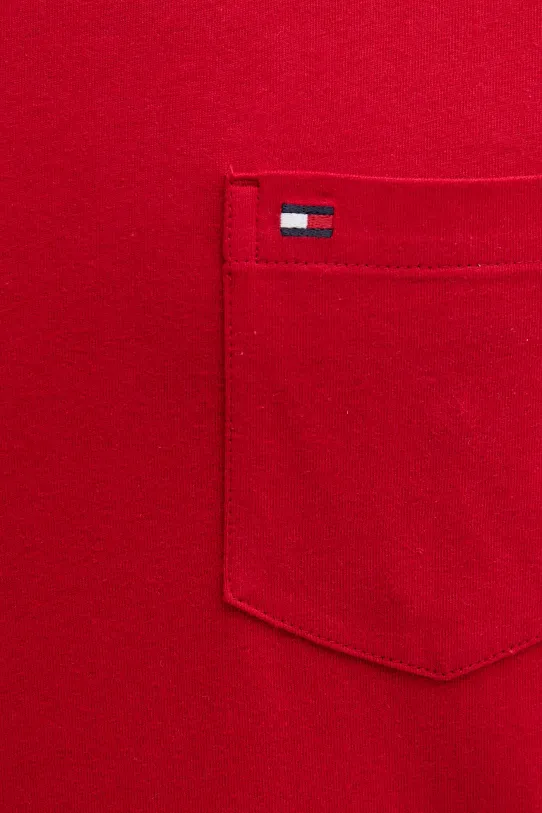 Bavlněné tričko Tommy Hilfiger červená MW0MW37283