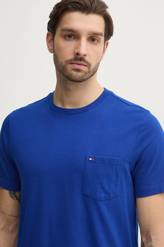 Tommy Hilfiger t-shirt bawełniany niebieski MW0MW37283