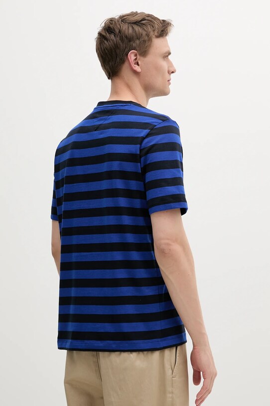 Βαμβακερό μπλουζάκι Tommy Hilfiger MW0MW37283 σκούρο μπλε SS25