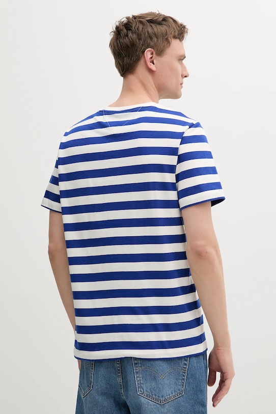 Βαμβακερό μπλουζάκι Tommy Hilfiger MW0MW37283 σκούρο μπλε SS25