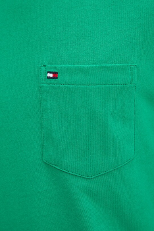 Bavlnené tričko Tommy Hilfiger zelená MW0MW37283