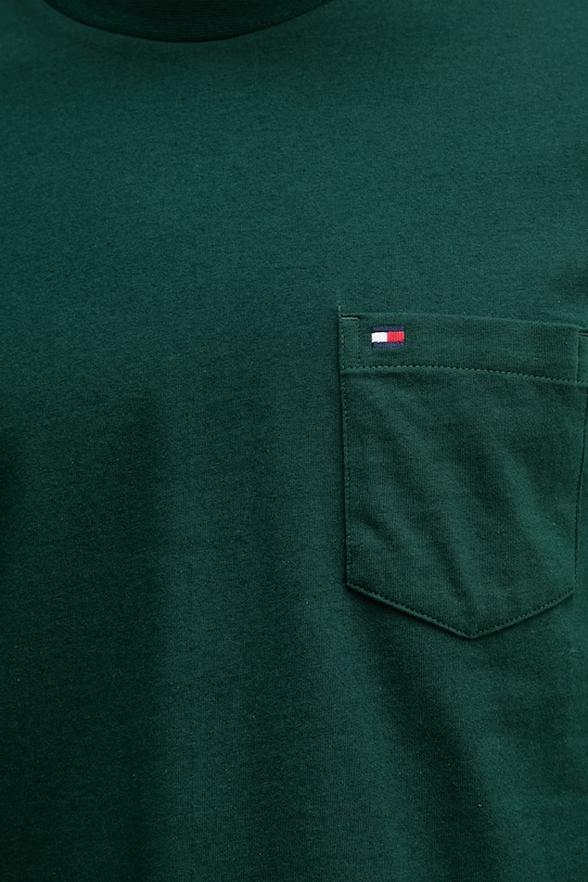 Tommy Hilfiger T-shirt męski bawełniany MW0MW37283 zielony