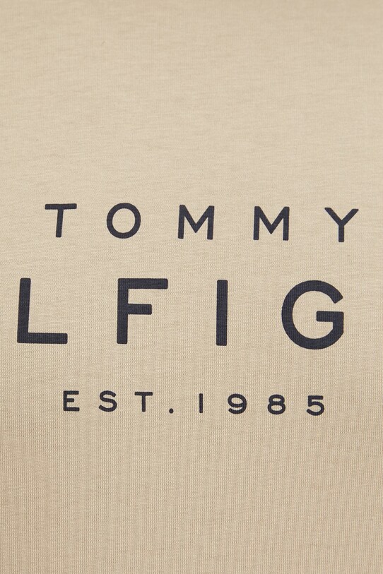 Бавовняна футболка Tommy Hilfiger MW0MW37448 бежевий