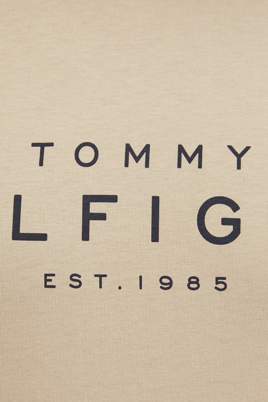 Tommy Hilfiger t-shirt bawełniany MW0MW37448 beżowy