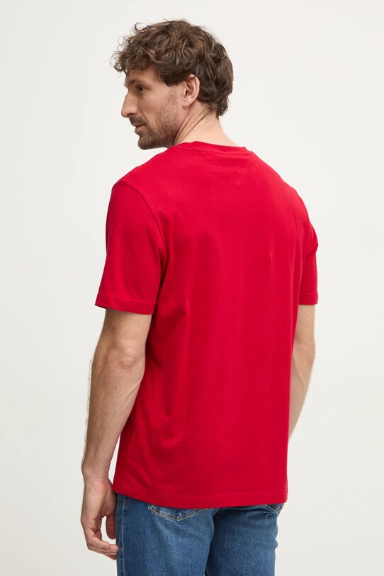 Îmbrăcăminte Tommy Hilfiger tricou din bumbac MW0MW37454 rosu