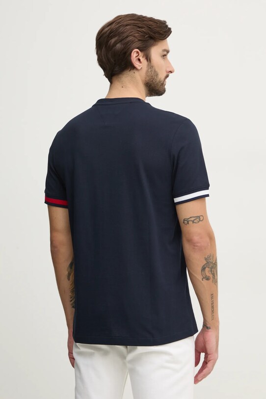 Îmbrăcăminte Tommy Hilfiger tricou din bumbac MW0MW38078 bleumarin
